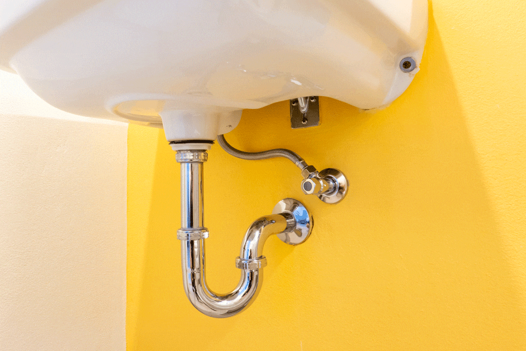 sink attached to a yellow wall residential plumbing kingman az bullhead city az